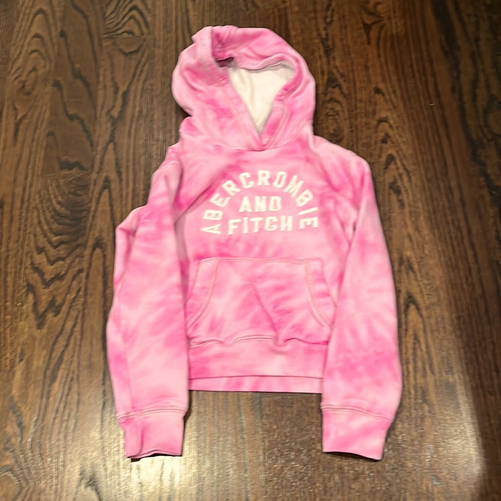 Pink Abercrombie, and Fitch sweatshirt, size 8 condition brand new